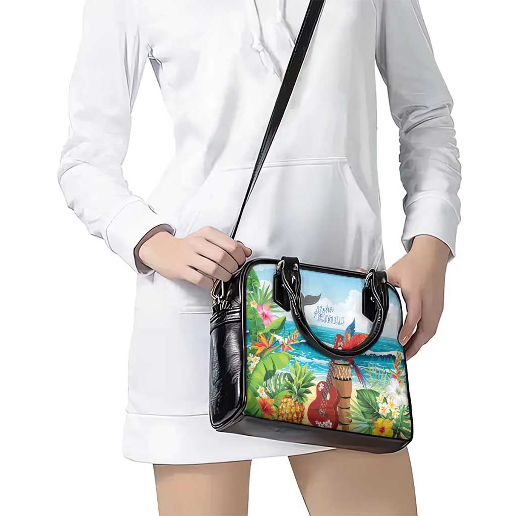 Aloha Honolulu Festival Shoulder Handbag Ukulele By The Shore