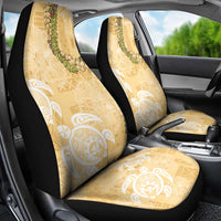 Aloha Honolulu Festival Car Seat Cover Hawaii Kapa Mix Flowers Lei LT7 - Polynesian Pride