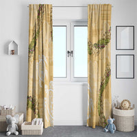 Aloha Honolulu Festival Window Curtain Hawaii Kapa Mix Flowers Lei LT7 - Polynesian Pride