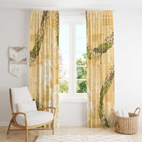 Aloha Honolulu Festival Window Curtain Hawaii Kapa Mix Flowers Lei LT7 - Polynesian Pride