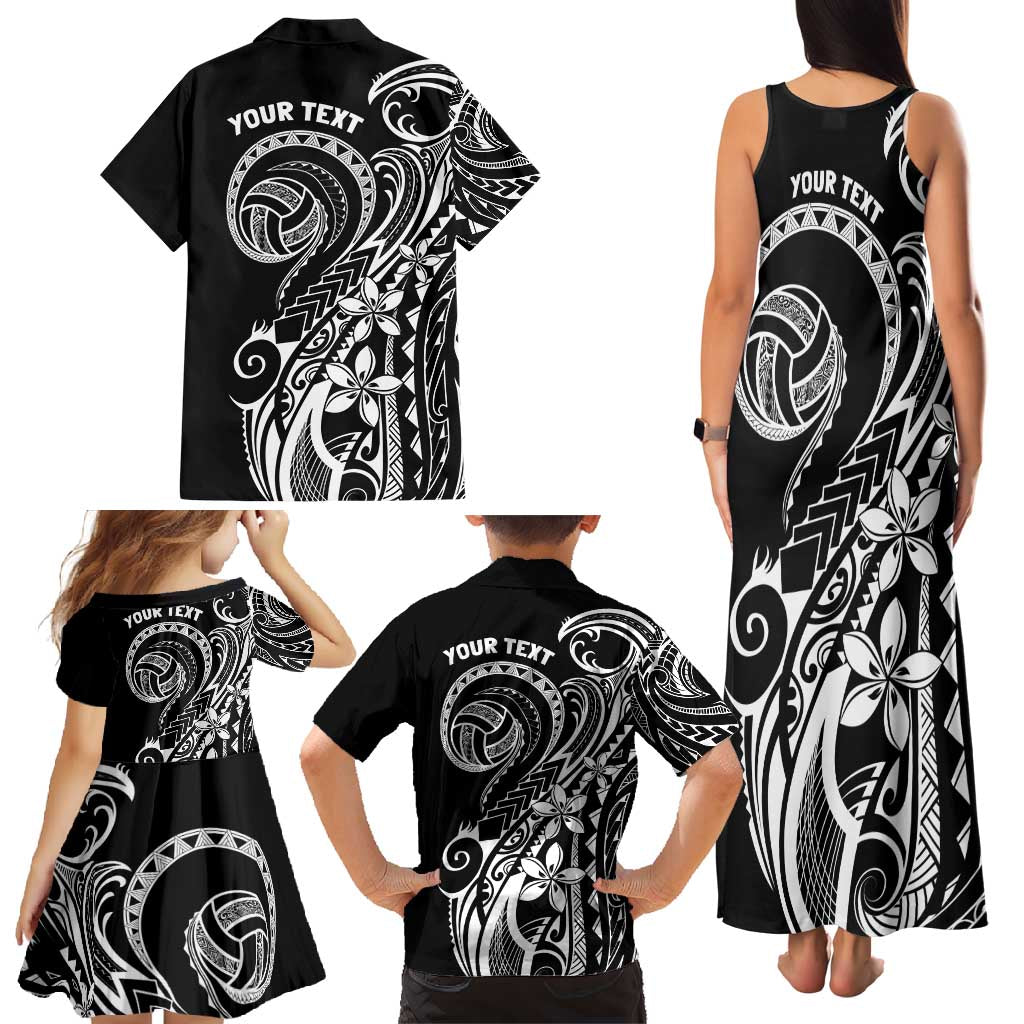 Polynesia Beach Volleyball Personalized Family Matching Tank Maxi Dress and Hawaiian Shirt Basic