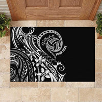 Polynesia Beach Volleyball Personalized Rubber Doormat Basic