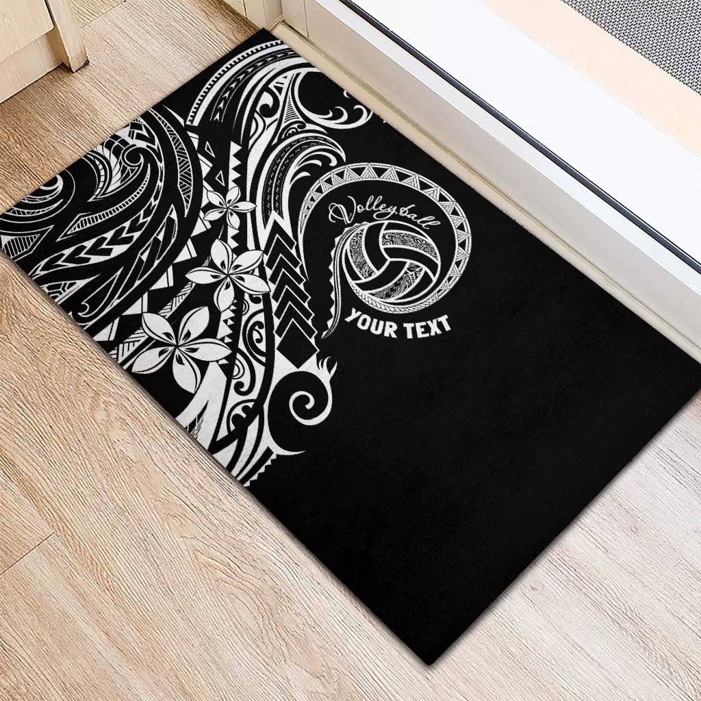Polynesia Beach Volleyball Personalized Rubber Doormat Basic