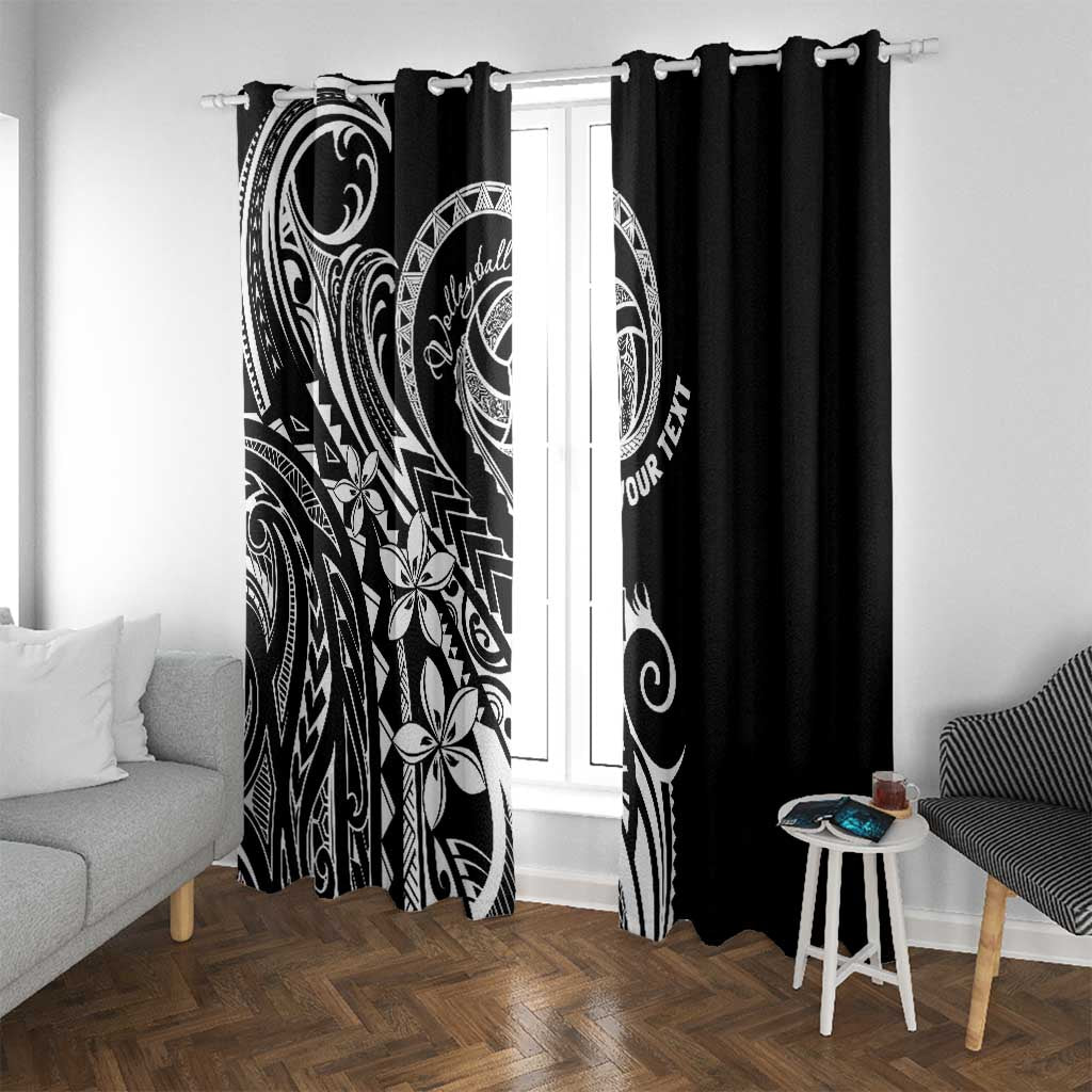 Polynesia Beach Volleyball Personalized Window Curtain Basic