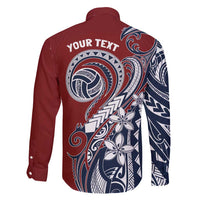 Polynesia Beach Volleyball Personalized Family Matching Long Sleeve Bodycon Dress and Hawaiian Shirt Special