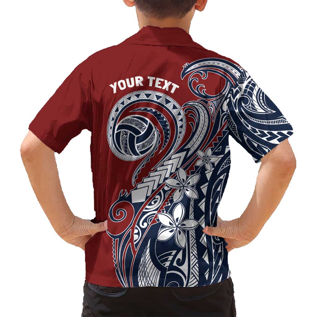 Polynesia Beach Volleyball Personalized Family Matching Puletasi and Hawaiian Shirt Special