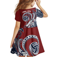 Polynesia Beach Volleyball Personalized Family Matching Puletasi and Hawaiian Shirt Special