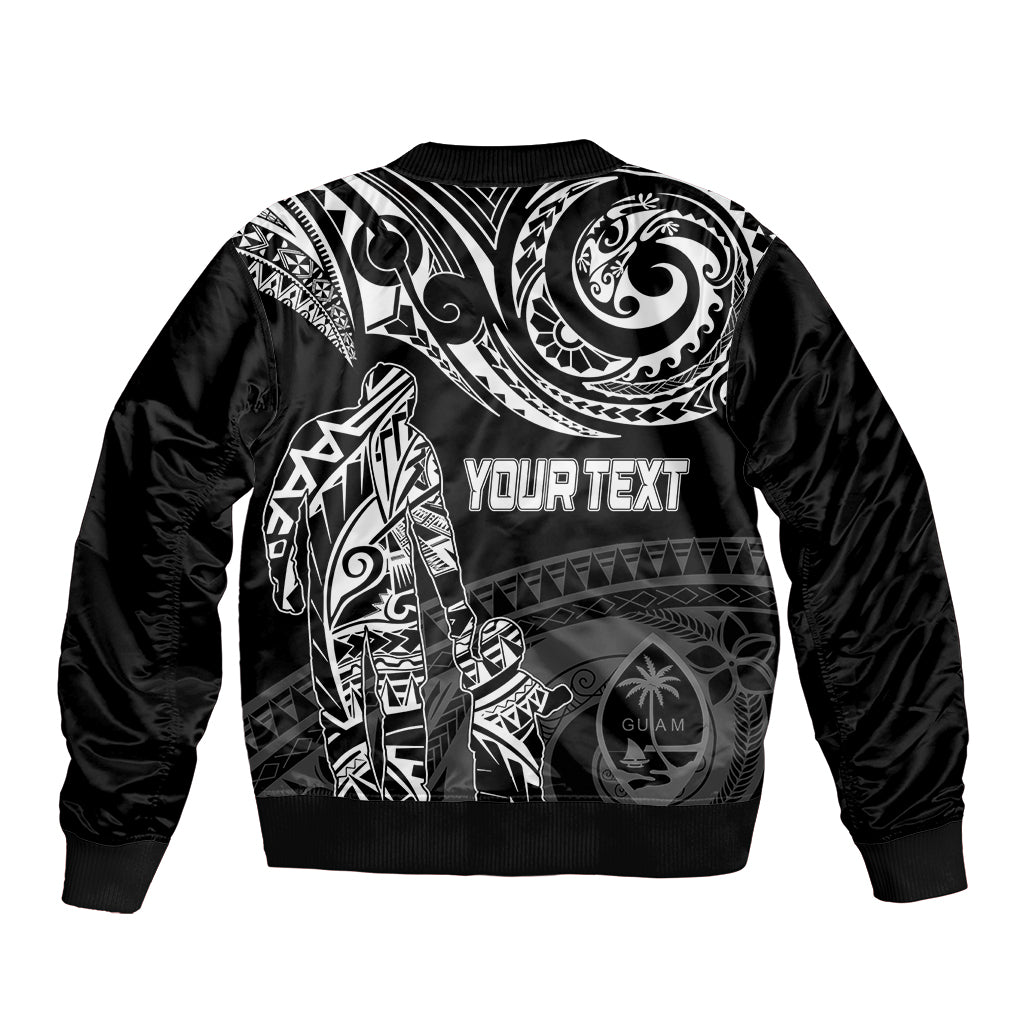 Personalised Father's Day Guam Bomber Jacket Polynesian Dad & Kid LT7 - Polynesian Pride