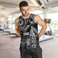Personalised Father's Day Kanaka Hawaii Men Tank Top Polynesian Dad & Kid LT7 - Polynesian Pride