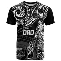 Custom Fathers Day Samoa T Shirt Polynesian Dad & Kid LT7 Black - Polynesian Pride