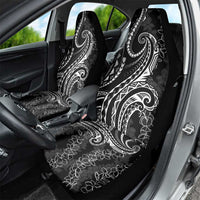 Polynesia Plumeria Lei Car Seat Cover Black Curves Motif LT7 - Polynesian Pride