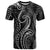 Polynesia Plumeria Lei T Shirt Black Curves Motif
