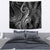 Polynesia Plumeria Lei Tapestry Black Curves Motif