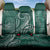 Polynesia Plumeria Lei Back Car Seat Cover Sage Green Curves Motif