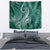 Polynesia Plumeria Lei Tapestry Sage Green Curves Motif