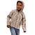 Polynesia Plumeria Lei Kid Hoodie Beige Curves Motif
