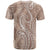 Polynesia Plumeria Lei T Shirt Beige Curves Motif