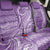 Polynesia Plumeria Lei Back Car Seat Cover Periwinkle Curves Motif