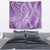 Polynesia Plumeria Lei Tapestry Periwinkle Curves Motif