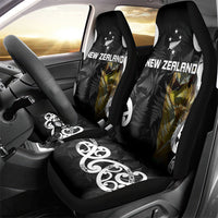 New Zealand WC2026 Black Car Seat Cover Silver Fern LT7 - Polynesian Pride