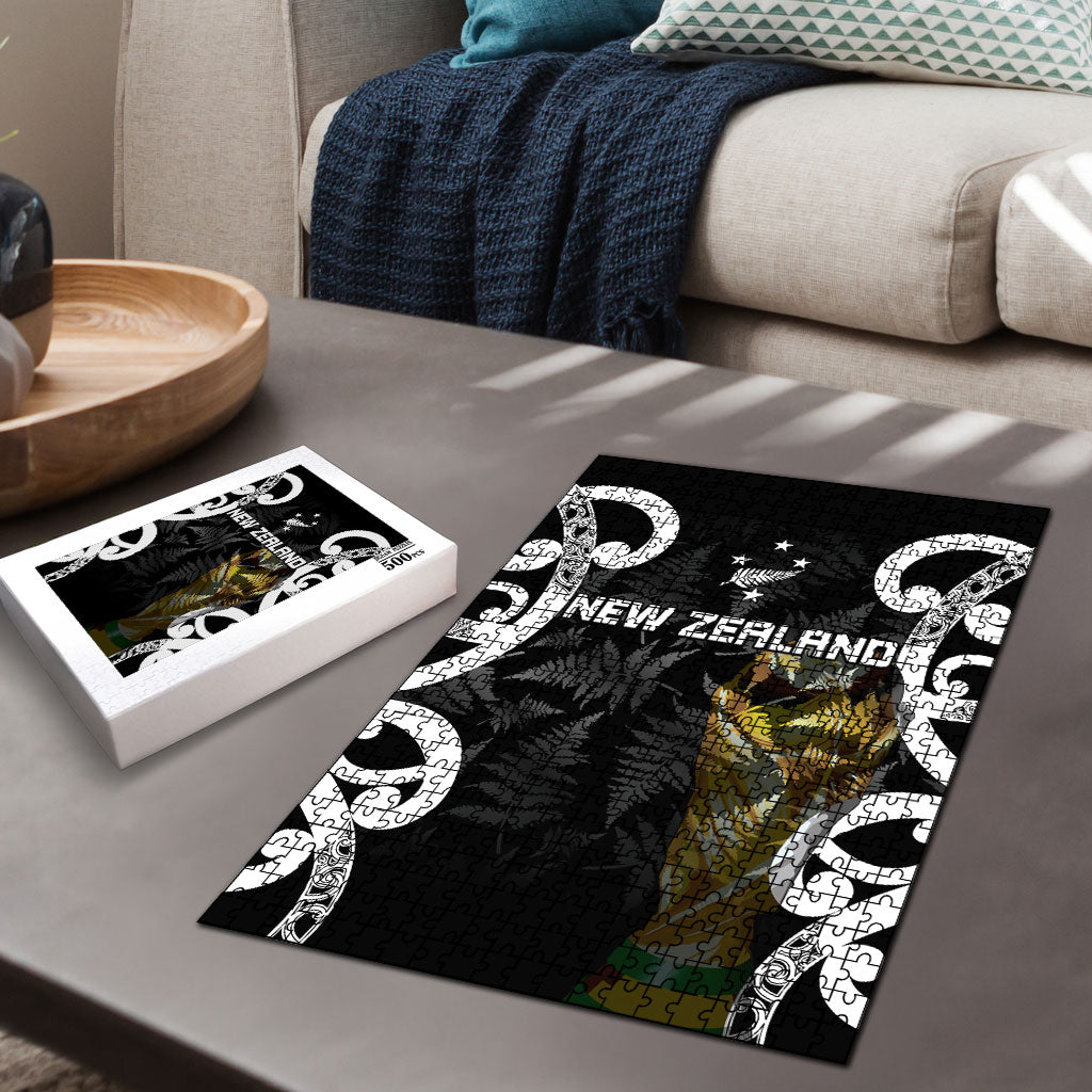 New Zealand WC2026 Black Puzzle Silver Fern LT7 - Polynesian Pride