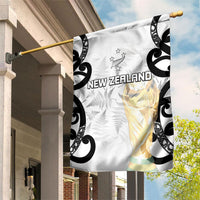 New Zealand WC2026 White Garden Flag Silver Fern