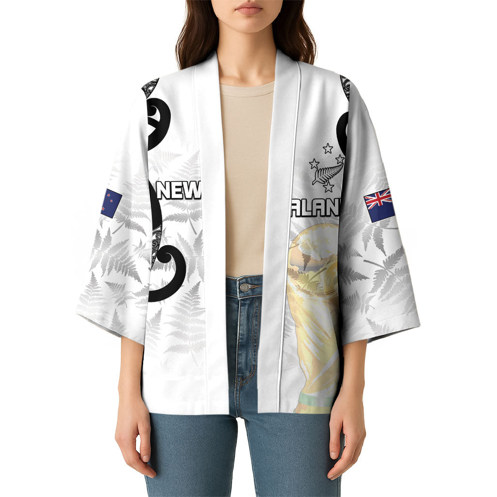New Zealand WC2026 Custom White Kimono Silver Fern LT7 - Polynesian Pride