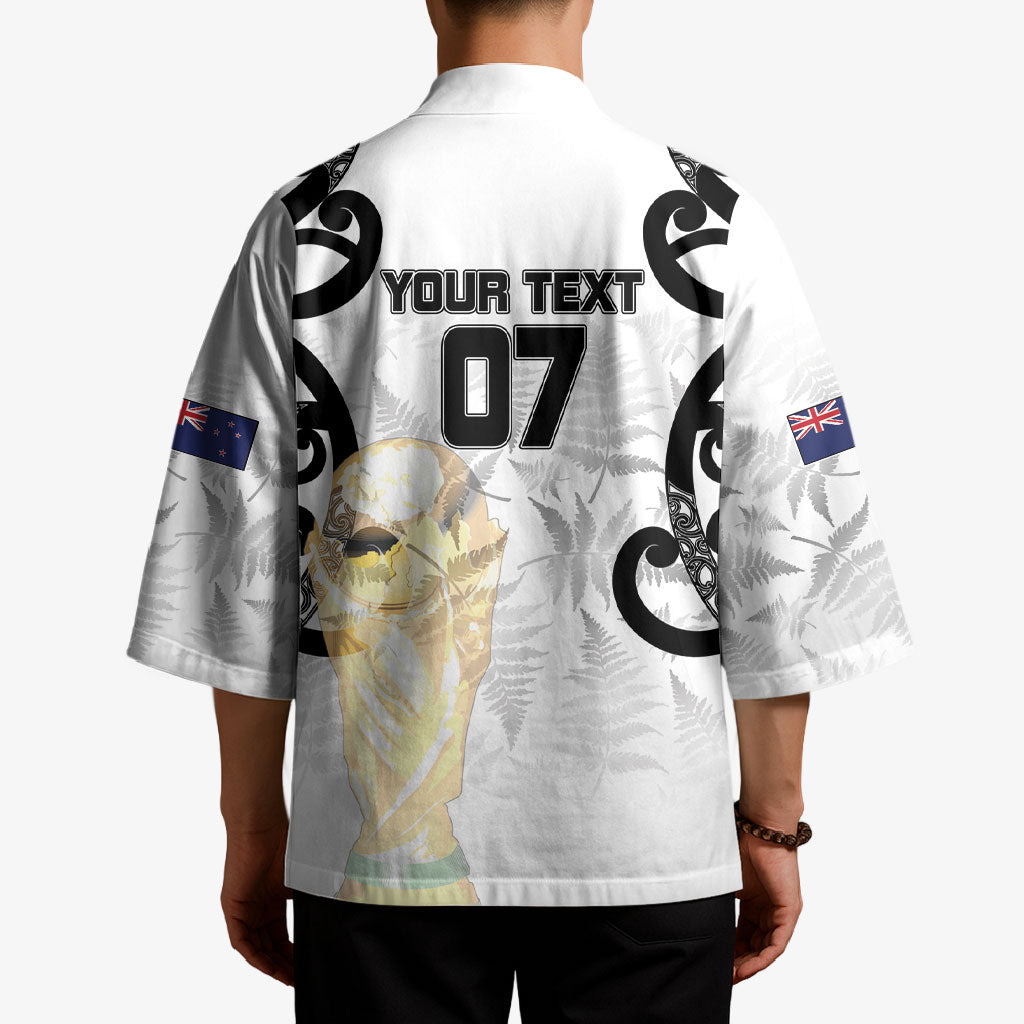 New Zealand WC2026 Custom White Kimono Silver Fern LT7 - Polynesian Pride
