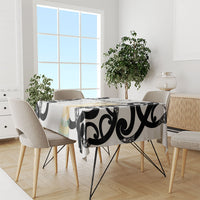 New Zealand WC2026 White Tablecloth Silver Fern LT7 - Polynesian Pride