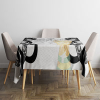 New Zealand WC2026 White Tablecloth Silver Fern LT7 - Polynesian Pride