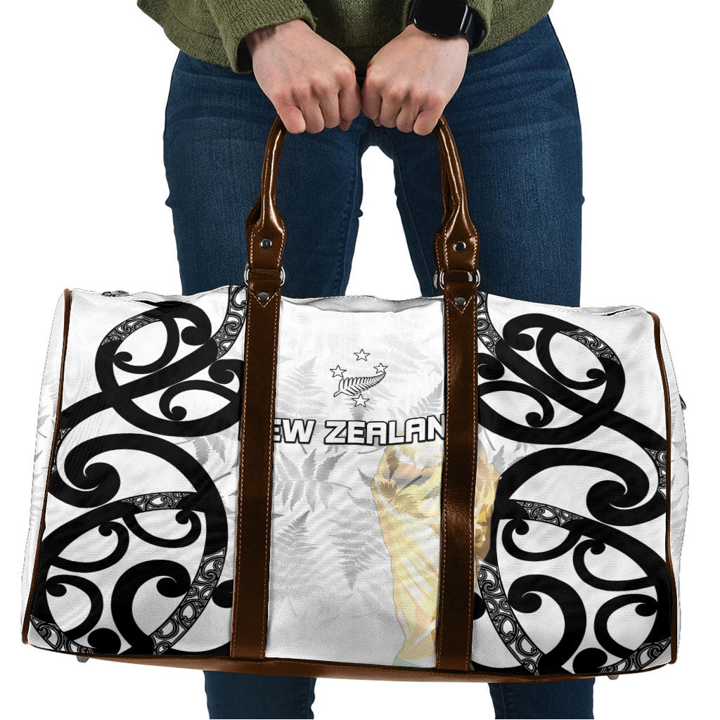 New Zealand WC2026 White Travel Bag Silver Fern LT7 White - Polynesian Pride
