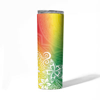 Polynesia Skinny Tumbler Plumeria Reggae Curves LT7 - Polynesian Pride