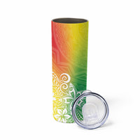 Polynesia Skinny Tumbler Plumeria Reggae Curves LT7 - Polynesian Pride