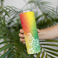 Polynesia Skinny Tumbler Plumeria Reggae Curves LT7 - Polynesian Pride
