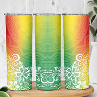 Polynesia Skinny Tumbler Plumeria Reggae Curves LT7 - Polynesian Pride