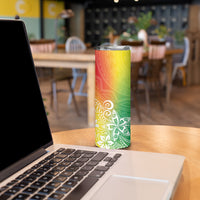 Polynesia Skinny Tumbler Plumeria Reggae Curves LT7 - Polynesian Pride