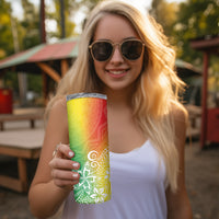Polynesia Skinny Tumbler Plumeria Reggae Curves LT7 - Polynesian Pride