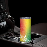 Polynesia Skinny Tumbler Plumeria Reggae Curves LT7 - Polynesian Pride