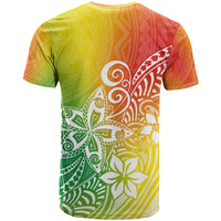 Polynesia T Shirt Plumeria Reggae Curves LT7 - Polynesian Pride