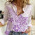 Polynesia Women Casual Shirt Plumeria Lavender Curves LT7 Female Purple - Polynesian Pride