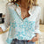 Polynesia Women Casual Shirt Plumeria Turquoise Curves LT7 Female Turquoise - Polynesian Pride