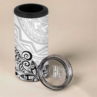 Polynesia 4 in 1 Can Cooler Tumbler Plumeria White Curves LT7 - Polynesian Pride