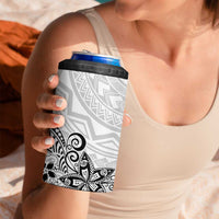 Polynesia 4 in 1 Can Cooler Tumbler Plumeria White Curves LT7 - Polynesian Pride