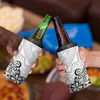 Polynesia 4 in 1 Can Cooler Tumbler Plumeria White Curves LT7 - Polynesian Pride