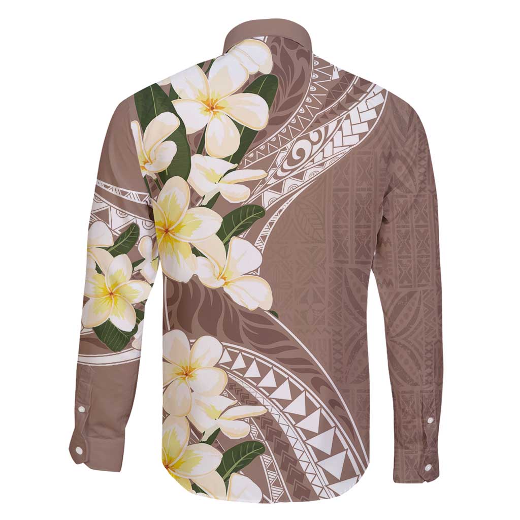 Aloha Hawaii Festive Family Matching Summer Maxi Dress and Hawaiian Shirt Frangipani Lace Classic - Beige LT7 - Polynesian Pride