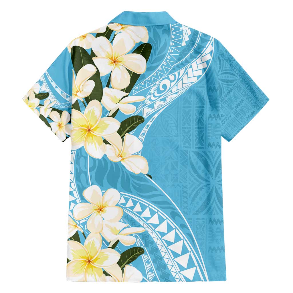 Aloha Hawaii Festive Family Matching Long Sleeve Bodycon Dress and Hawaiian Shirt Frangipani Lace Classic - Turquoise LT7 - Polynesian Pride