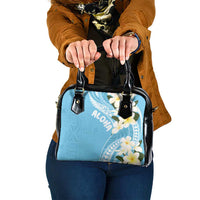 Aloha Hawaii Festive Shoulder Handbag Frangipani Lace Classic - Turquoise