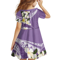 Aloha Hawaii Festive Family Matching Off The Shoulder Long Sleeve Dress and Hawaiian Shirt Frangipani Lace Classic - Lavender LT7 - Polynesian Pride
