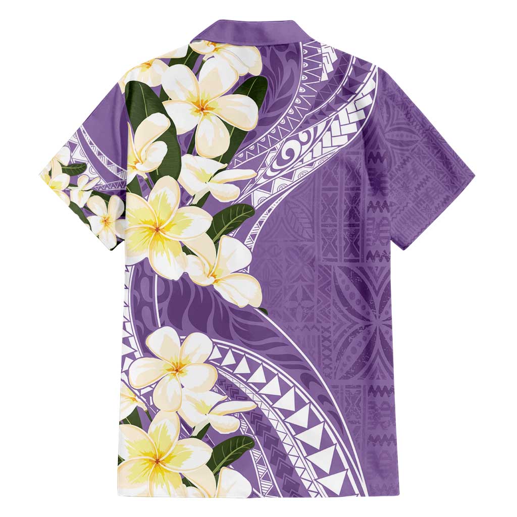 Aloha Hawaii Festive Family Matching Summer Maxi Dress and Hawaiian Shirt Frangipani Lace Classic - Lavender LT7 - Polynesian Pride