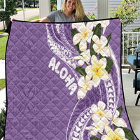 Aloha Hawaii Festive Quilt Frangipani Lace Classic - Lavender LT7 Lavender - Polynesian Pride